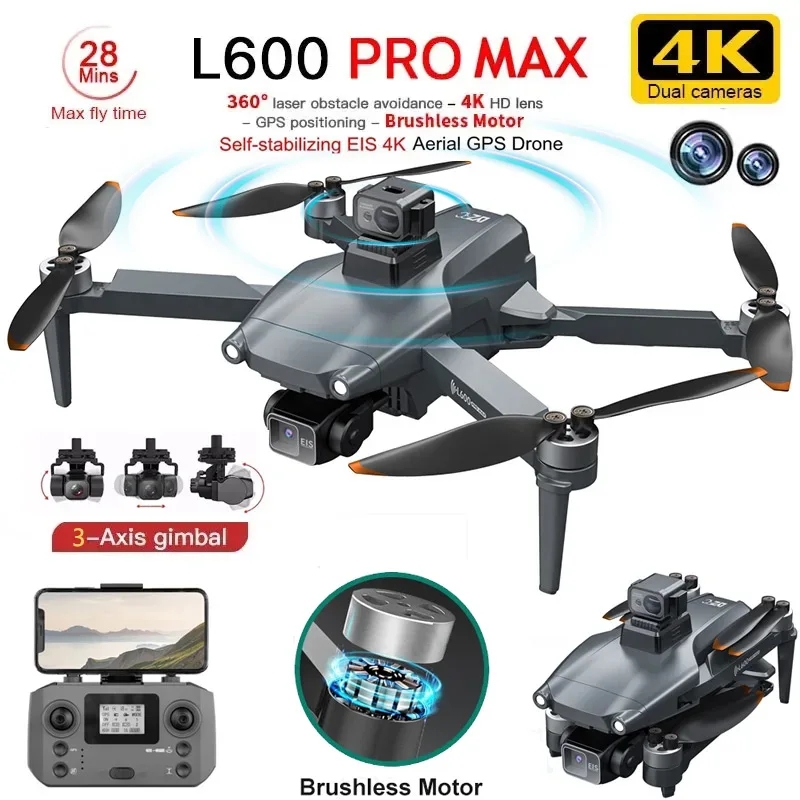 Drone With Camera - L600 PRO MAX Drone GPS profesional,