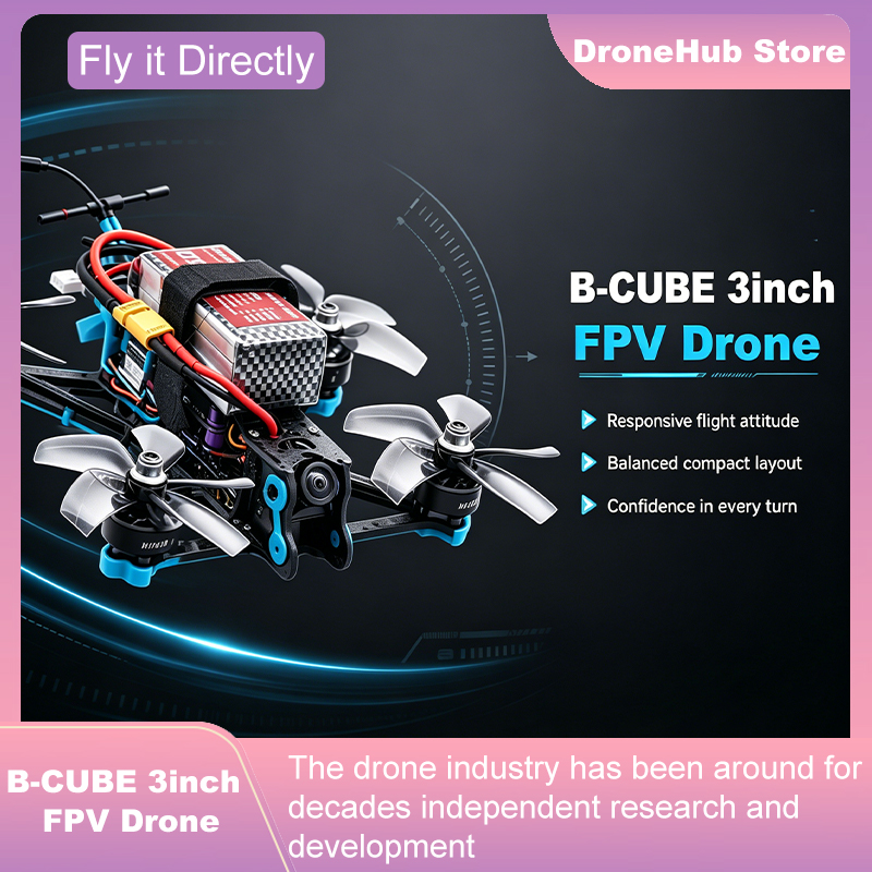 B-CUBE 3 inci FPV Drone Frame  - F722 Flight Controller ulasan dan harga