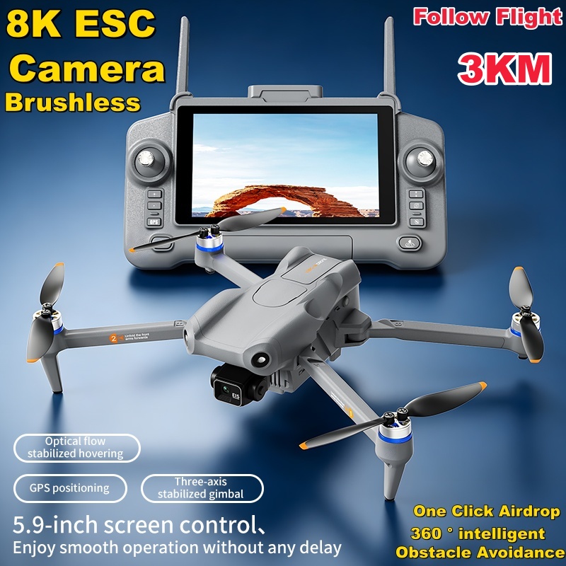 Drone dengan Layar Sentuh 5,9  - 4 In 1 Esc ulasan dan harga