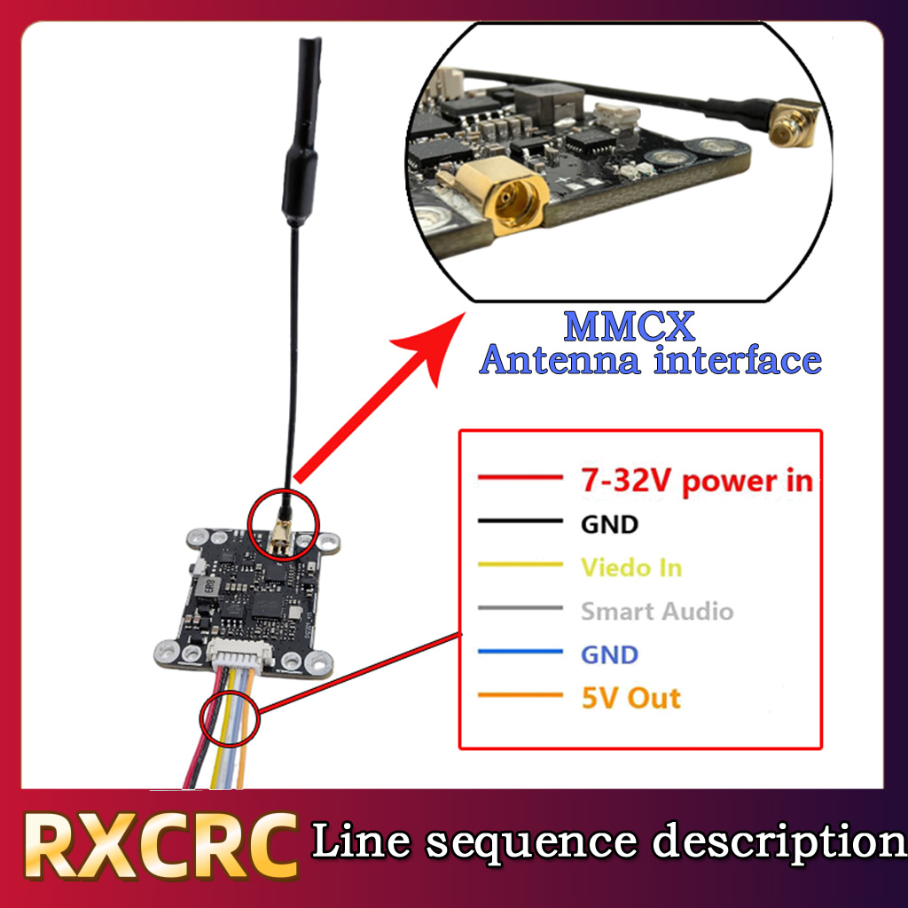 Modul RXCRC 5.8G 48CH 1.6W VTX - Rc Transmitter ulasan dan harga