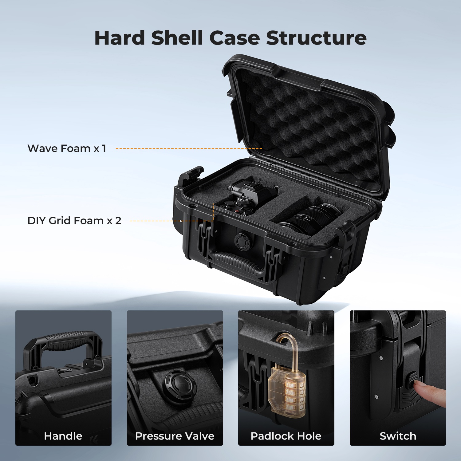 K&F CONCEPT, Kotak Keras Kamer - Drone With Camera ulasan dan harga