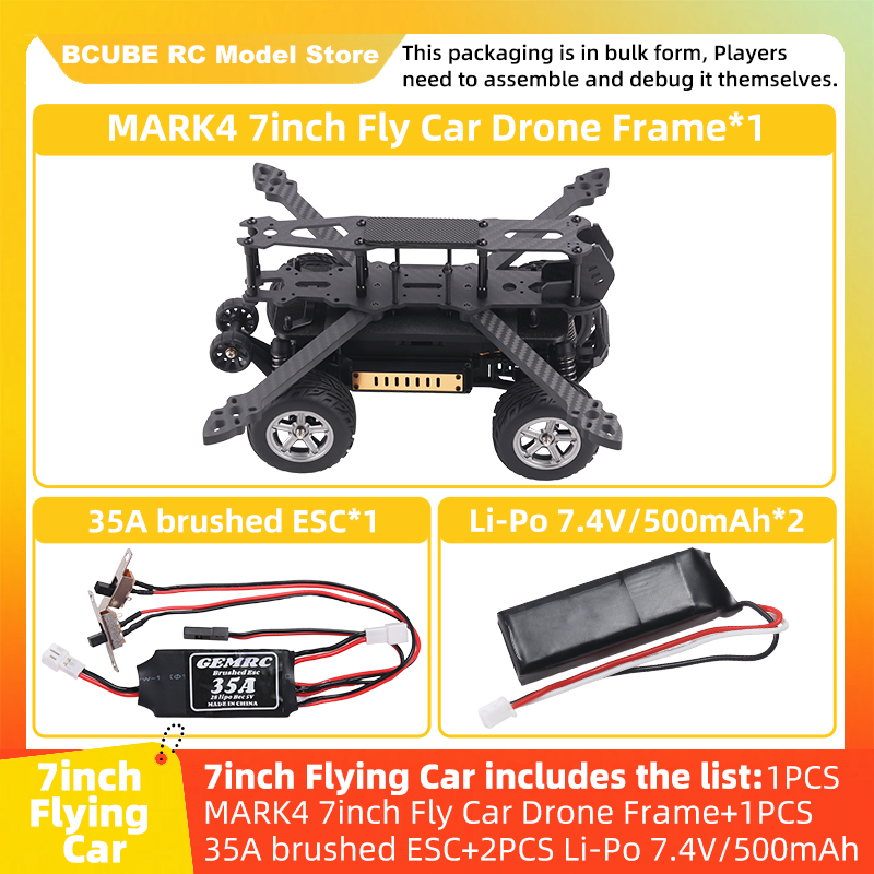 B-CUBE 7inch Flying Car FPV Dr - F722 Flight Controller ulasan dan harga