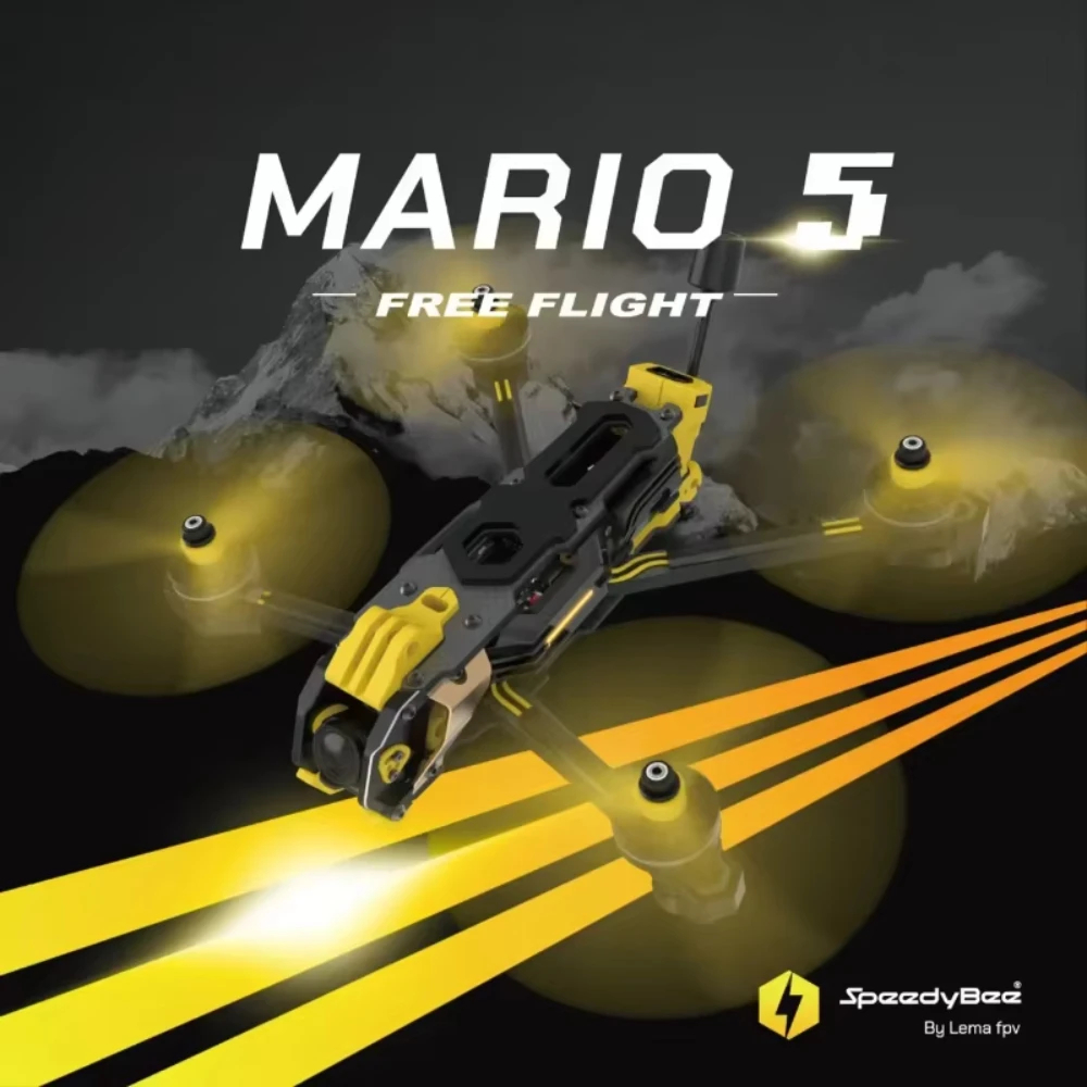 Kit Rangka Speedybee Mario 5 O - Carbon Fiber Drone Frame ulasan dan harga